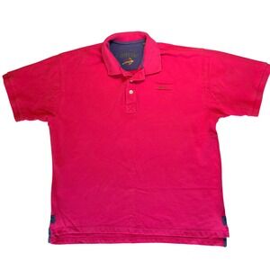 Orvis Signature Short Sleeved Polo Pink Mens XL Heavyweight Cotton